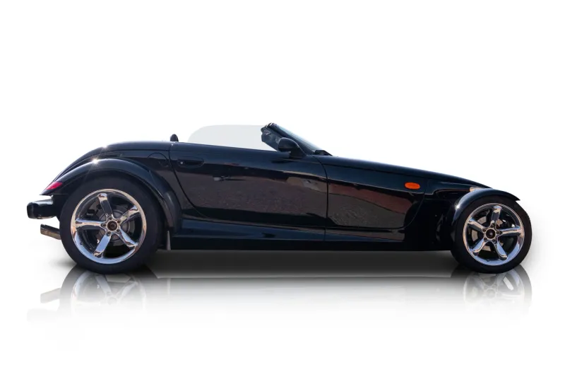An incredible side shot photo of aPlymouth Prowler that you should buy.