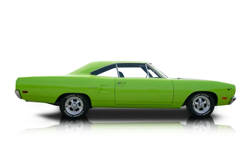 An incredible side shot photo of aPlymouth Road Runner that you should buy.