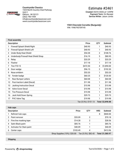 Service record 1 of 32