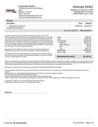 Service record 2 of 32