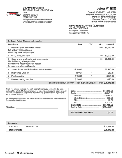 Service record 13 of 32