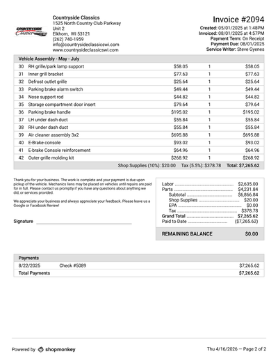 Service record 27 of 32