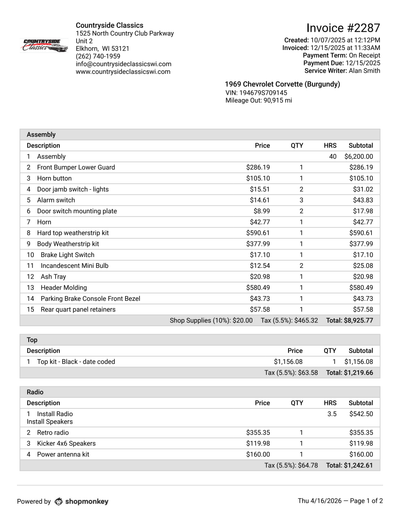 Service record 30 of 32