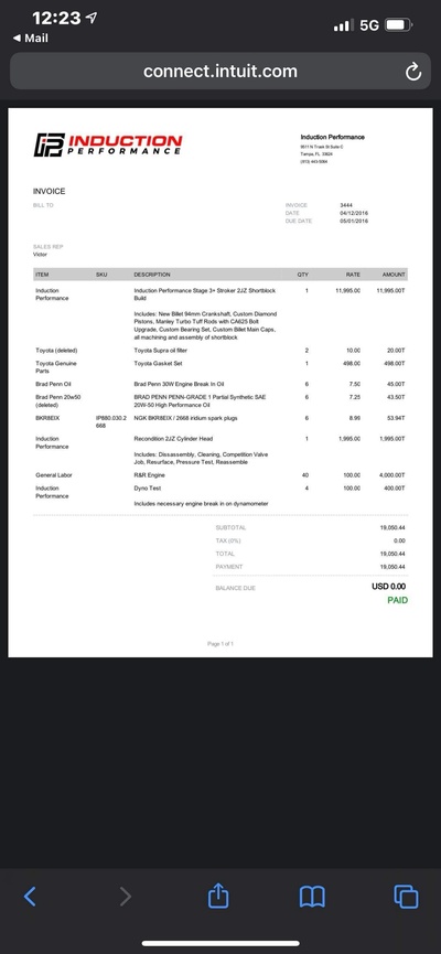 Service record 1 of 6