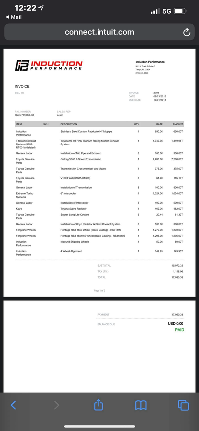 Service record 2 of 6