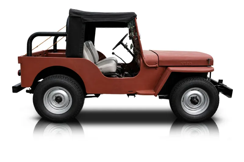 An incredible side shot photo of aWillys CJ2A that you should buy.
