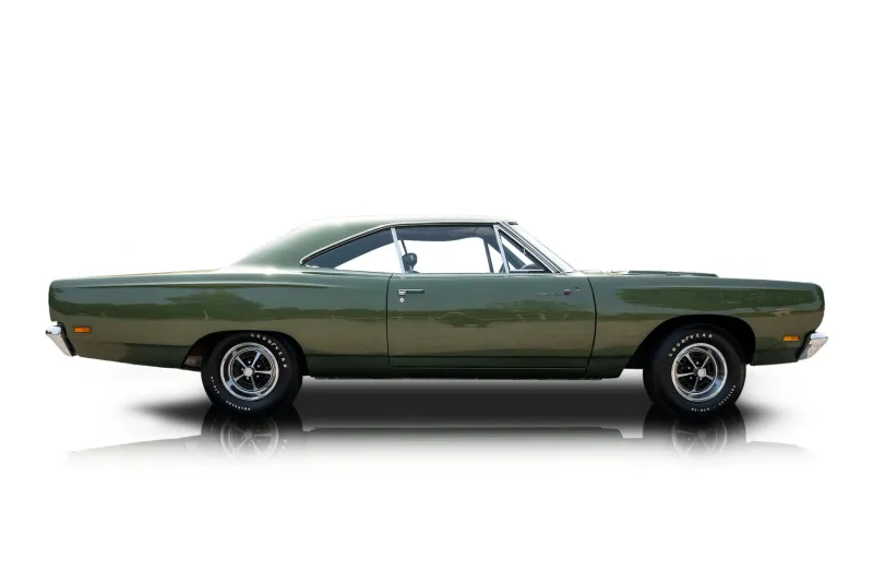 An incredible side shot photo of aPlymouth Road Runner that you should buy.