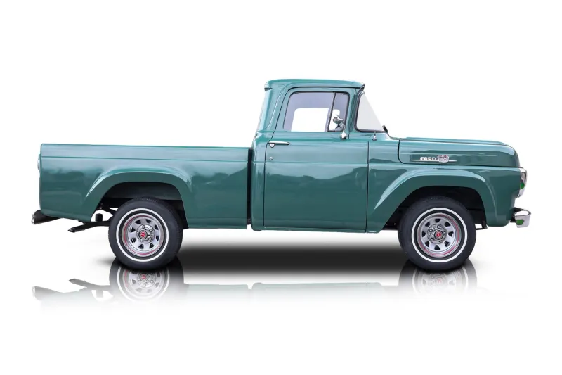 An incredible side shot photo of aFord F-100 that you should buy.