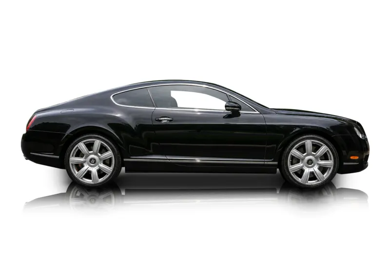 An incredible side shot photo of aBentley Continental that you should buy.