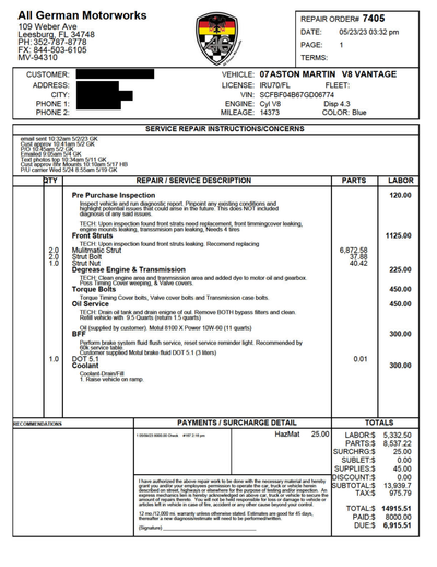 Service record 1 of 17