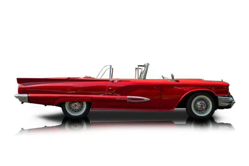An incredible side shot photo of aFord Thunderbird that you should buy.