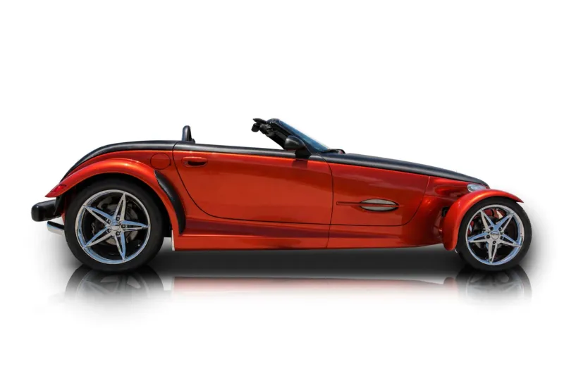 An incredible side shot photo of aPlymouth Prowler that you should buy.