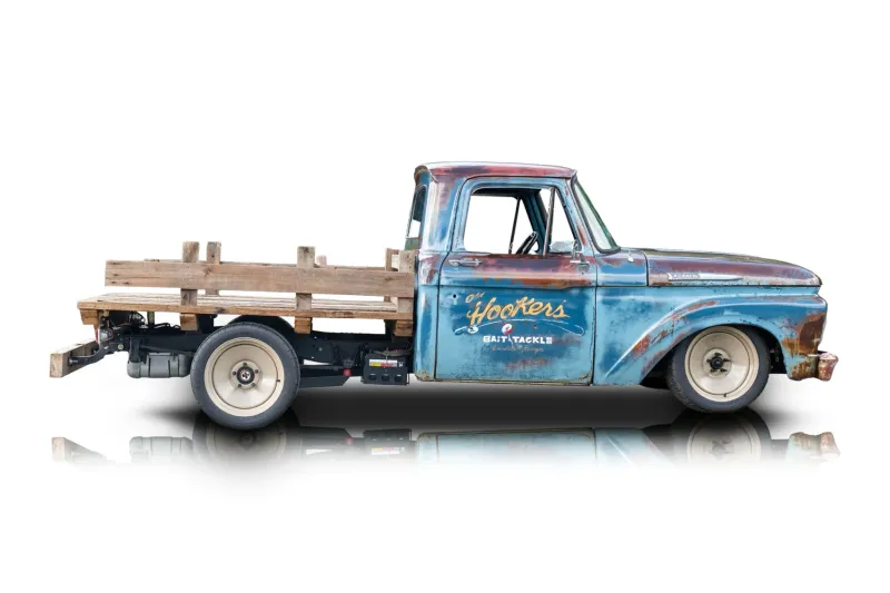 An incredible side shot photo of aFord F-100 that you should buy.
