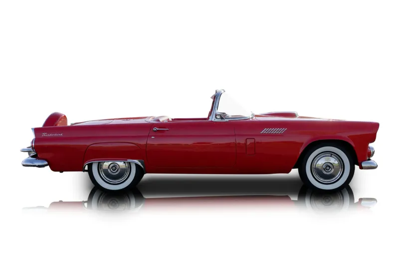 An incredible side shot photo of aFord Thunderbird that you should buy.