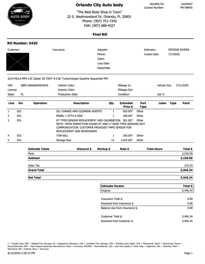 Service record 16 of 18