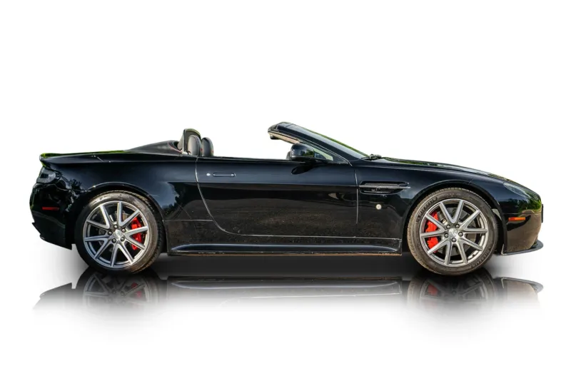 An incredible side shot photo of aAston Martin V8 Vantage that you should buy.