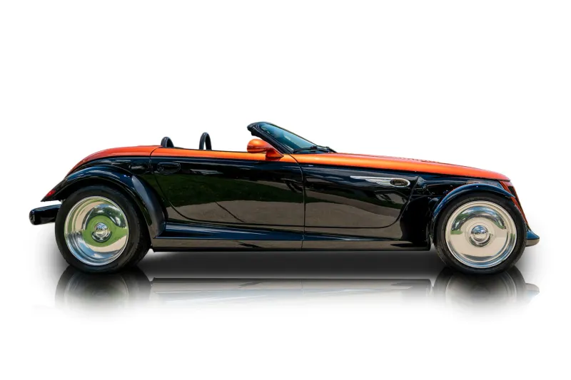 An incredible side shot photo of aPlymouth Prowler that you should buy.