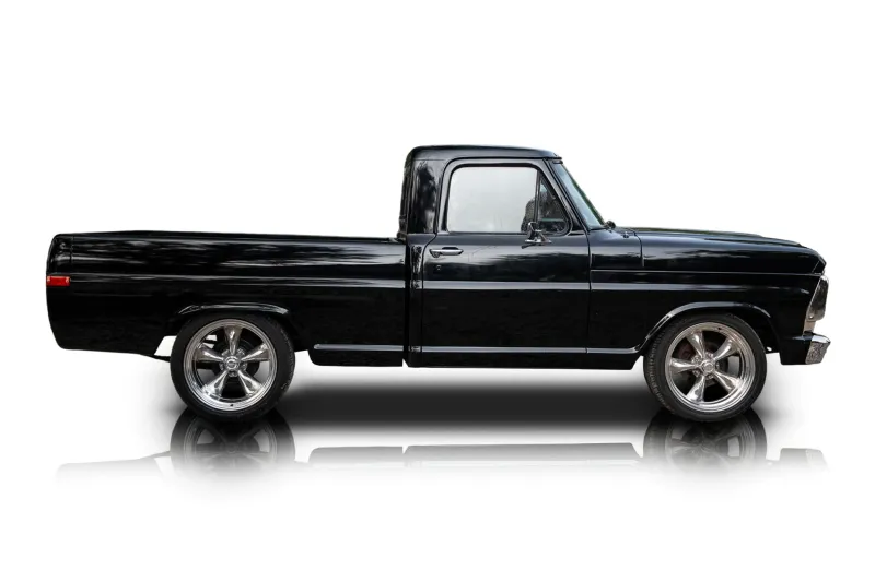 An incredible side shot photo of aFord F-100 that you should buy.