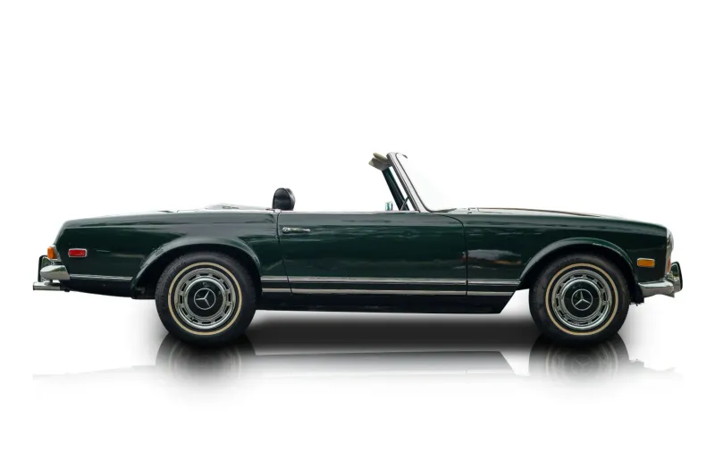 An incredible side shot photo of aMercedes-Benz 280SL that you should buy.