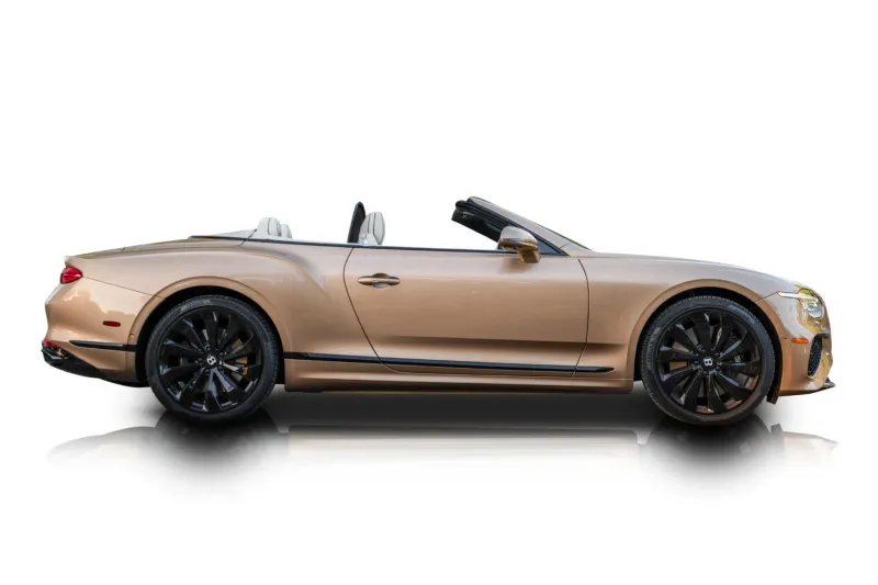 An incredible side shot photo of aBentley Continental that you should buy.
