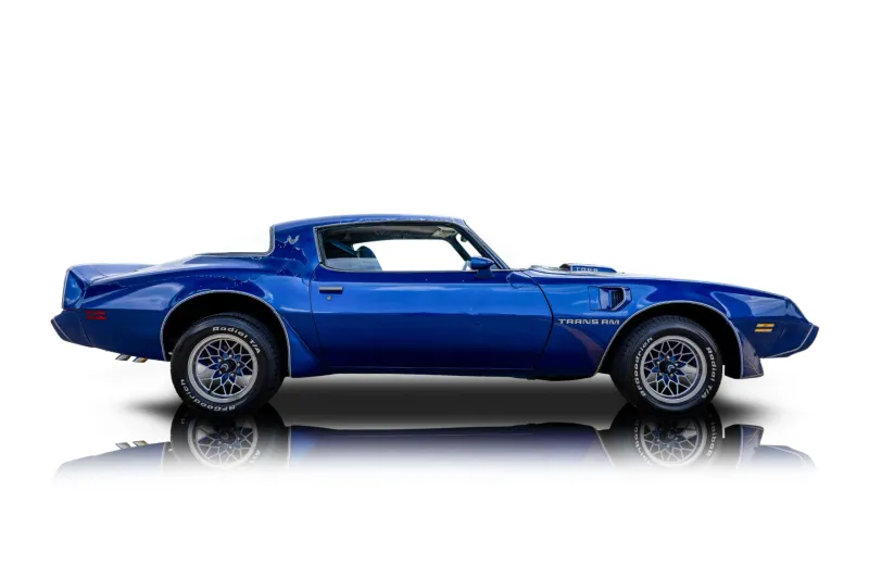 An incredible side shot photo of aPontiac Firebird that you should buy.
