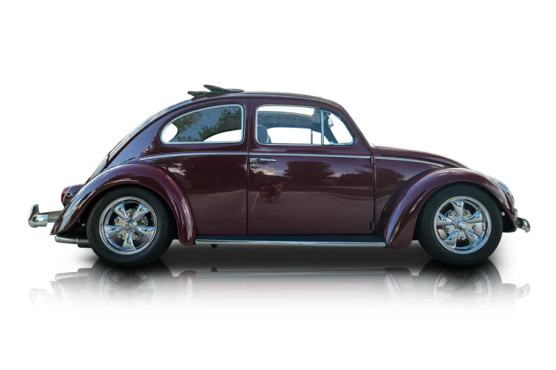 An incredible side shot photo of aVolkswagen Beetle that you should buy.