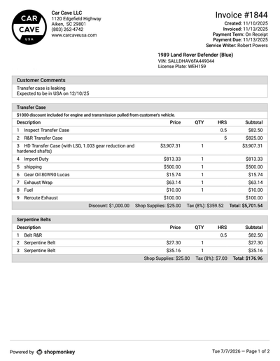 Service record 3 of 28