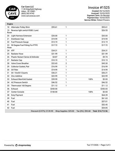 Service record 7 of 28