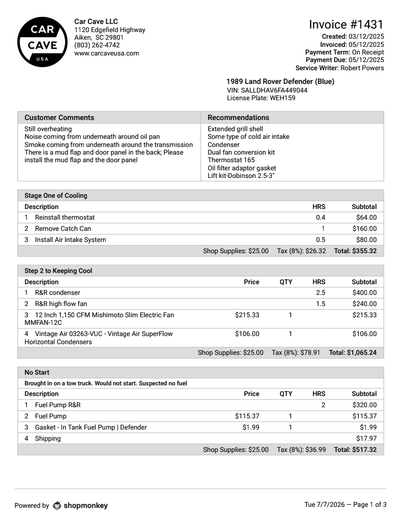 Service record 9 of 28