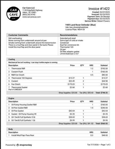 Service record 12 of 28