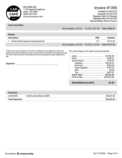 Service record 15 of 28