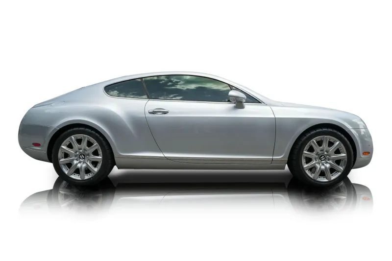 An incredible side shot photo of aBentley Continental that you should buy.