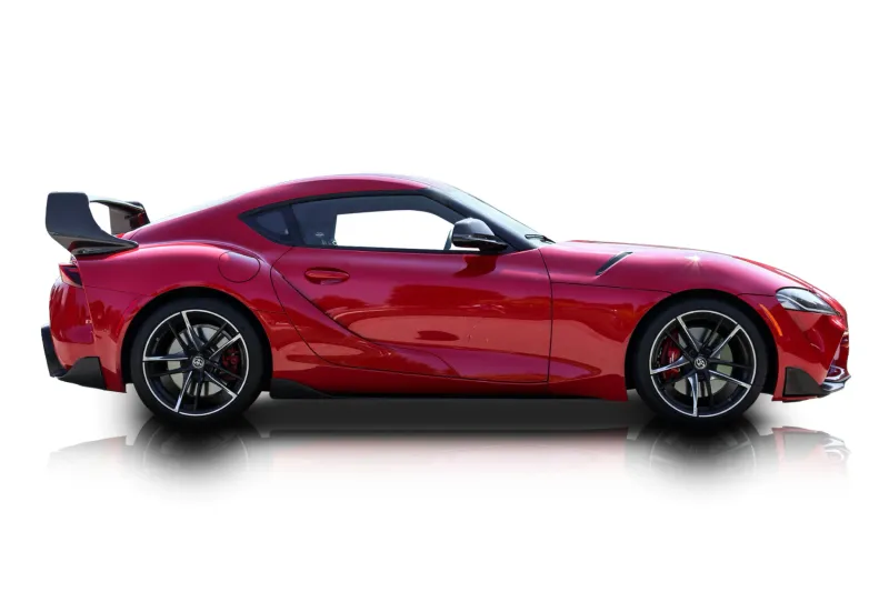 An incredible side shot photo of aToyota GR Supra that you should buy.