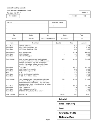 Service record 17 of 21