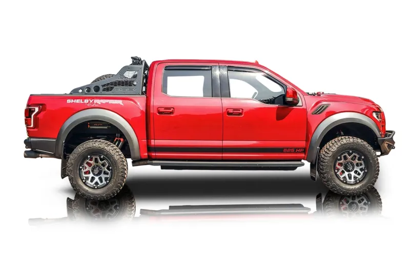 An incredible side shot photo of aFord F-150 that you should buy.