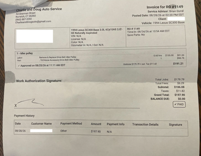 Service record 2 of 2