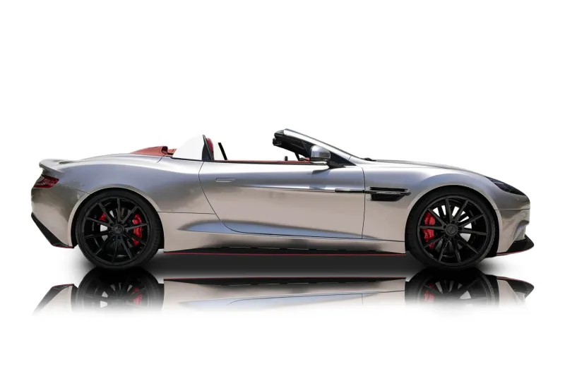 An incredible side shot photo of aAston Martin Vanquish that you should buy.