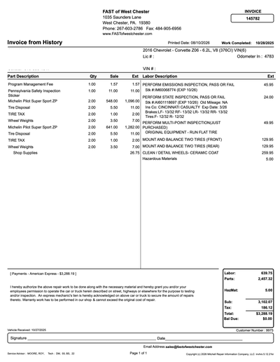 Service record 1 of 3