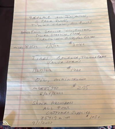 Service record 1 of 5