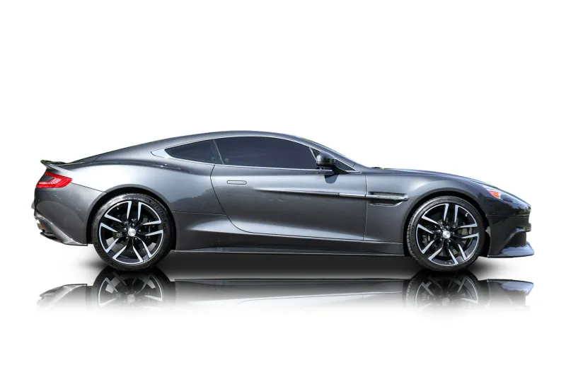 An incredible side shot photo of aAston Martin Vanquish that you should buy.