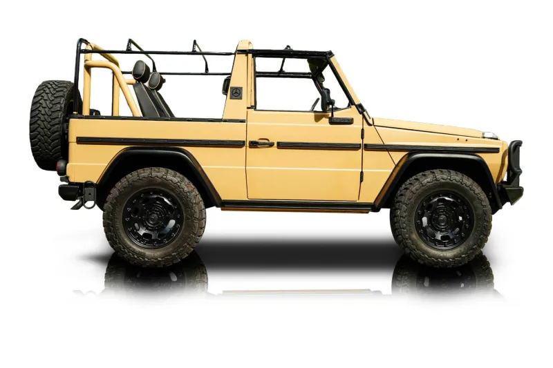 An incredible side shot photo of aMercedes-Benz 250GD that you should buy.