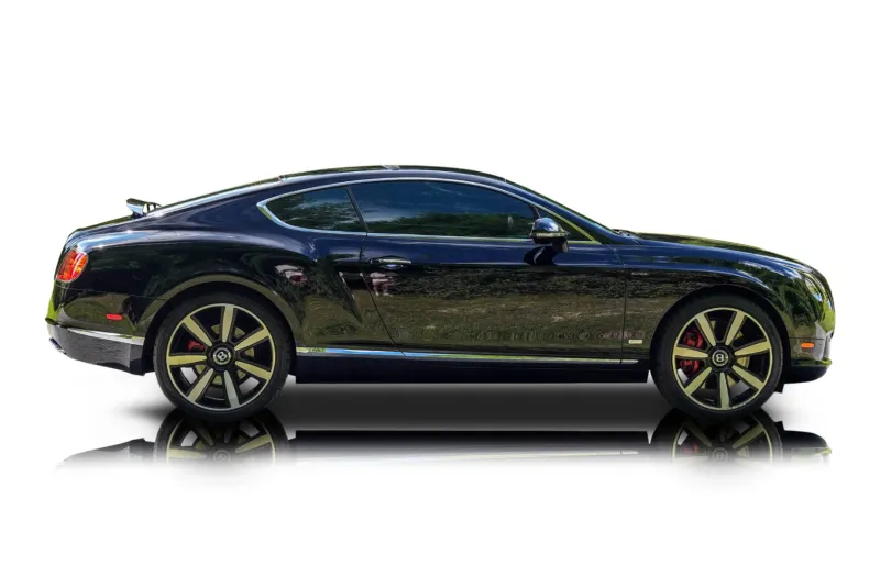 An incredible side shot photo of aBentley Continental that you should buy.