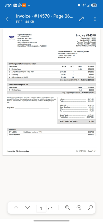 Service record 1 of 2