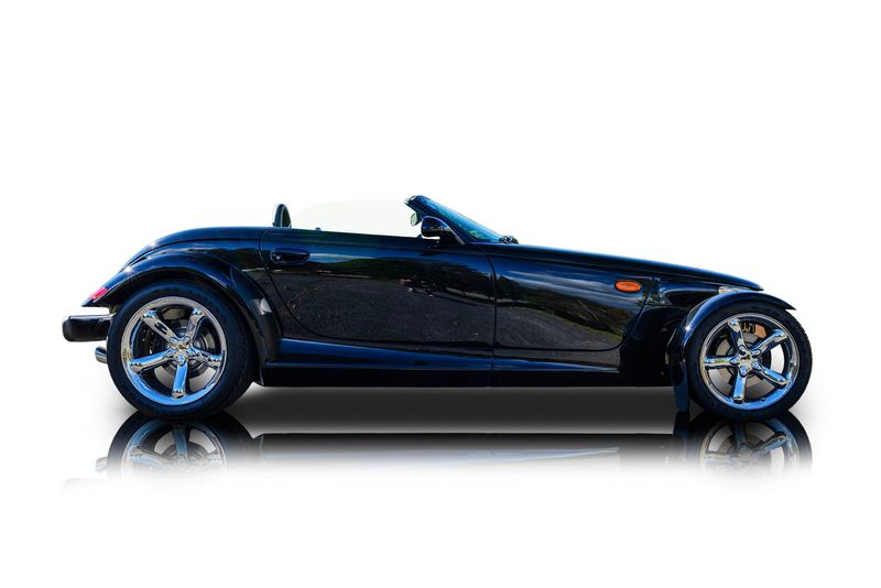 An incredible side shot photo of aPlymouth Prowler that you should buy.
